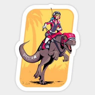 Dino Racer Sticker